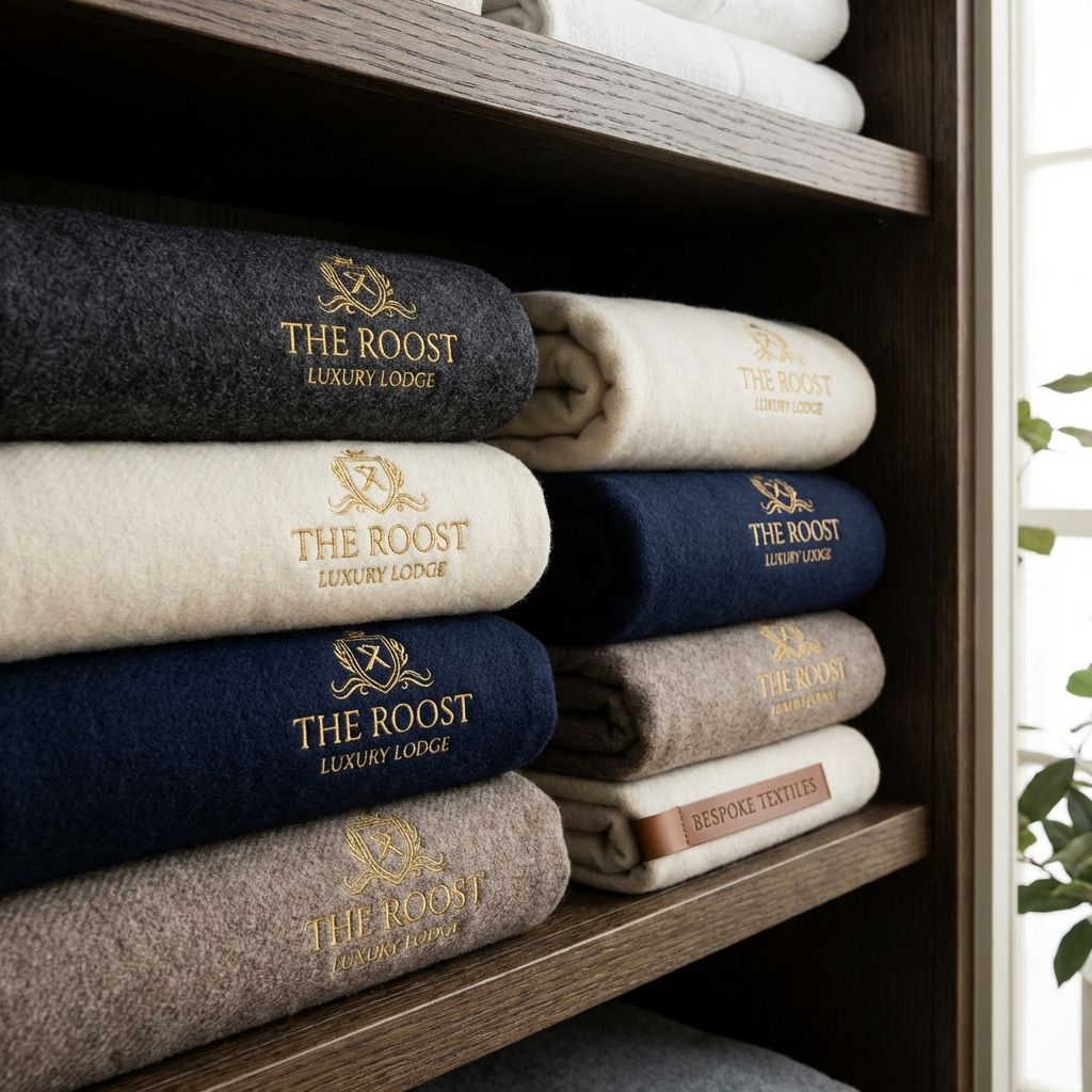 Kurumsal Özel Üretim Logolu Otel Battaniyesi - otelbattaniyesi.com